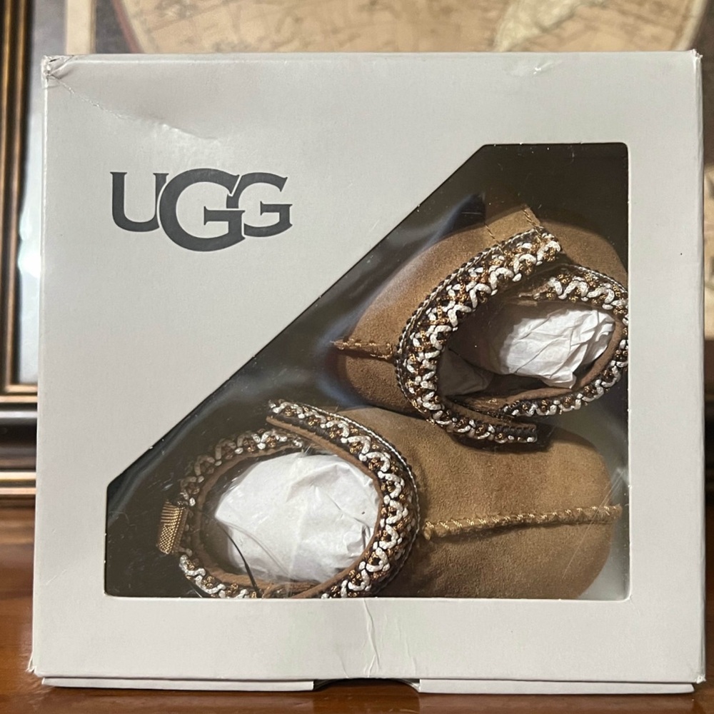 UGG • Chestnut First Shoes Tasman Slippers Includes Box - Picture 8 of 9